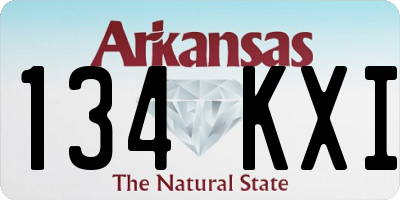 AR license plate 134KXI