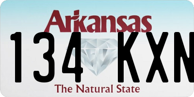 AR license plate 134KXN