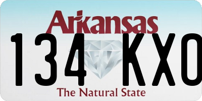 AR license plate 134KXO