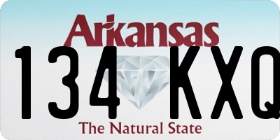 AR license plate 134KXQ