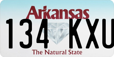 AR license plate 134KXU