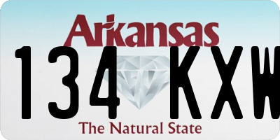 AR license plate 134KXW