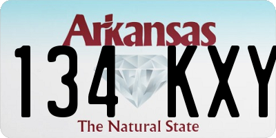 AR license plate 134KXY