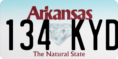 AR license plate 134KYD