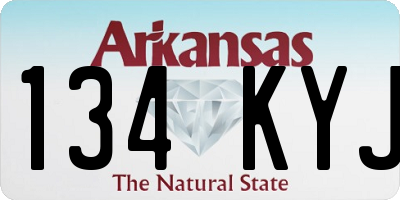 AR license plate 134KYJ