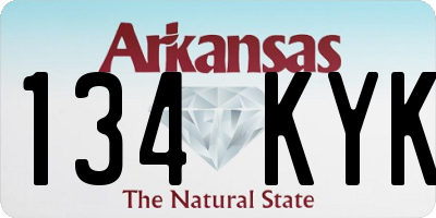 AR license plate 134KYK