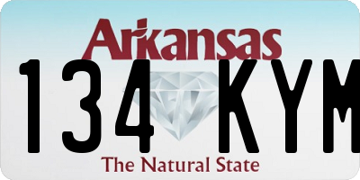 AR license plate 134KYM