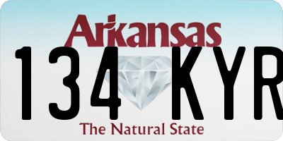 AR license plate 134KYR