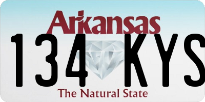AR license plate 134KYS