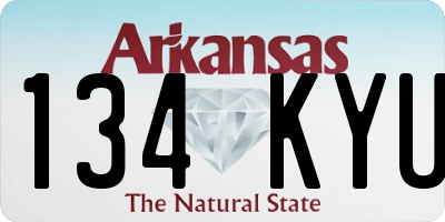 AR license plate 134KYU
