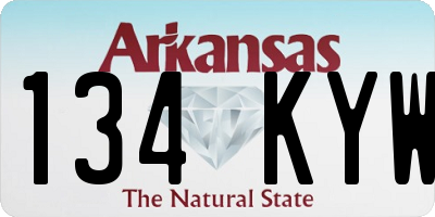 AR license plate 134KYW