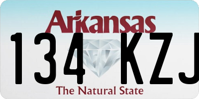 AR license plate 134KZJ