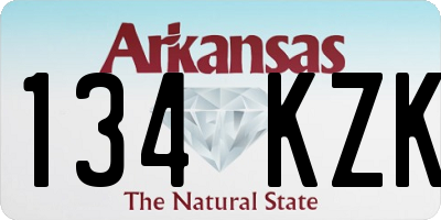 AR license plate 134KZK