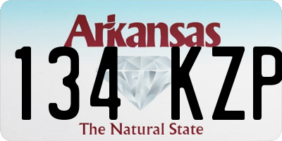 AR license plate 134KZP