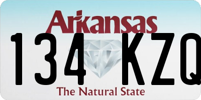 AR license plate 134KZQ