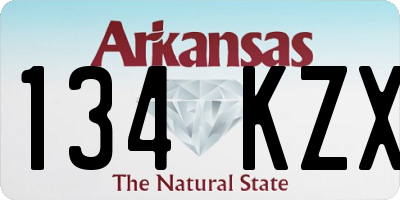 AR license plate 134KZX