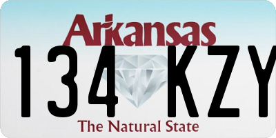 AR license plate 134KZY