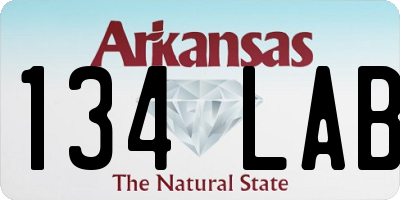 AR license plate 134LAB