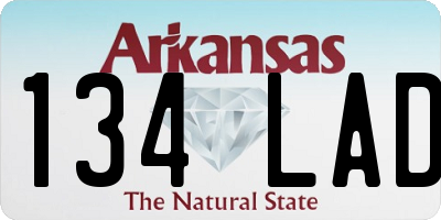 AR license plate 134LAD
