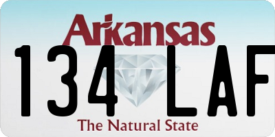 AR license plate 134LAF