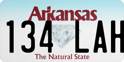 AR license plate 134LAH