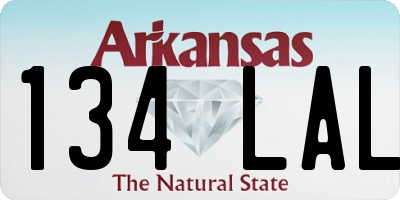 AR license plate 134LAL
