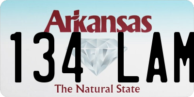 AR license plate 134LAM