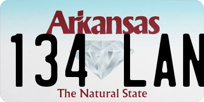 AR license plate 134LAN