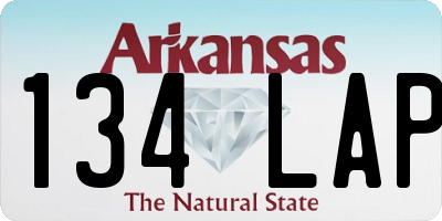 AR license plate 134LAP
