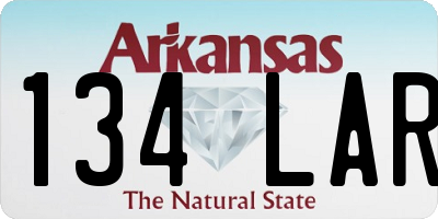 AR license plate 134LAR
