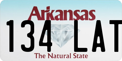 AR license plate 134LAT