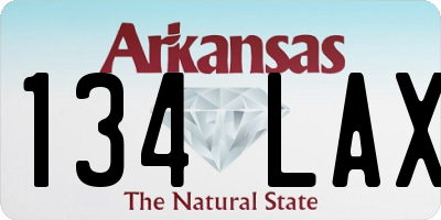 AR license plate 134LAX