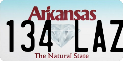 AR license plate 134LAZ