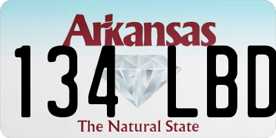 AR license plate 134LBD