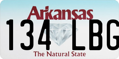 AR license plate 134LBG