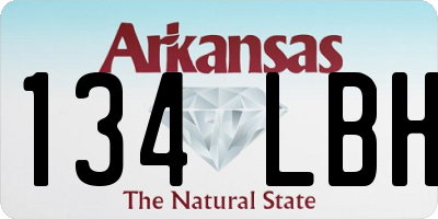 AR license plate 134LBH