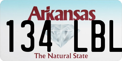 AR license plate 134LBL