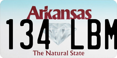 AR license plate 134LBM