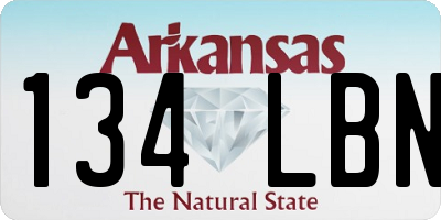 AR license plate 134LBN