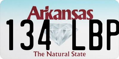 AR license plate 134LBP
