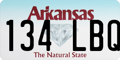 AR license plate 134LBQ