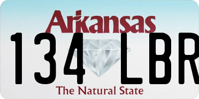 AR license plate 134LBR