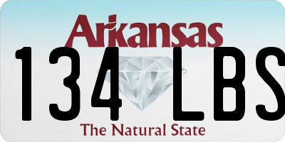AR license plate 134LBS