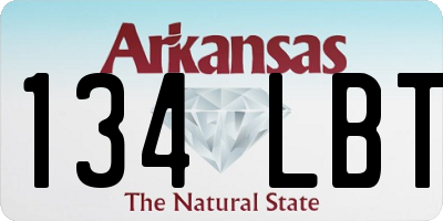 AR license plate 134LBT