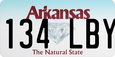 AR license plate 134LBY