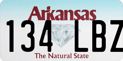 AR license plate 134LBZ