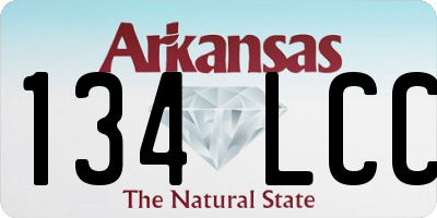 AR license plate 134LCC