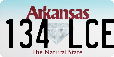 AR license plate 134LCE