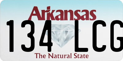 AR license plate 134LCG