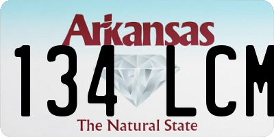 AR license plate 134LCM